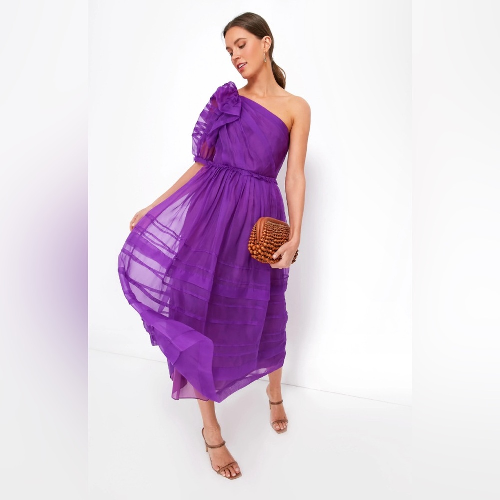 Ulla Johnson Artemis one-shoulder silk midi dress